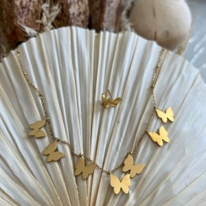 collier papillon